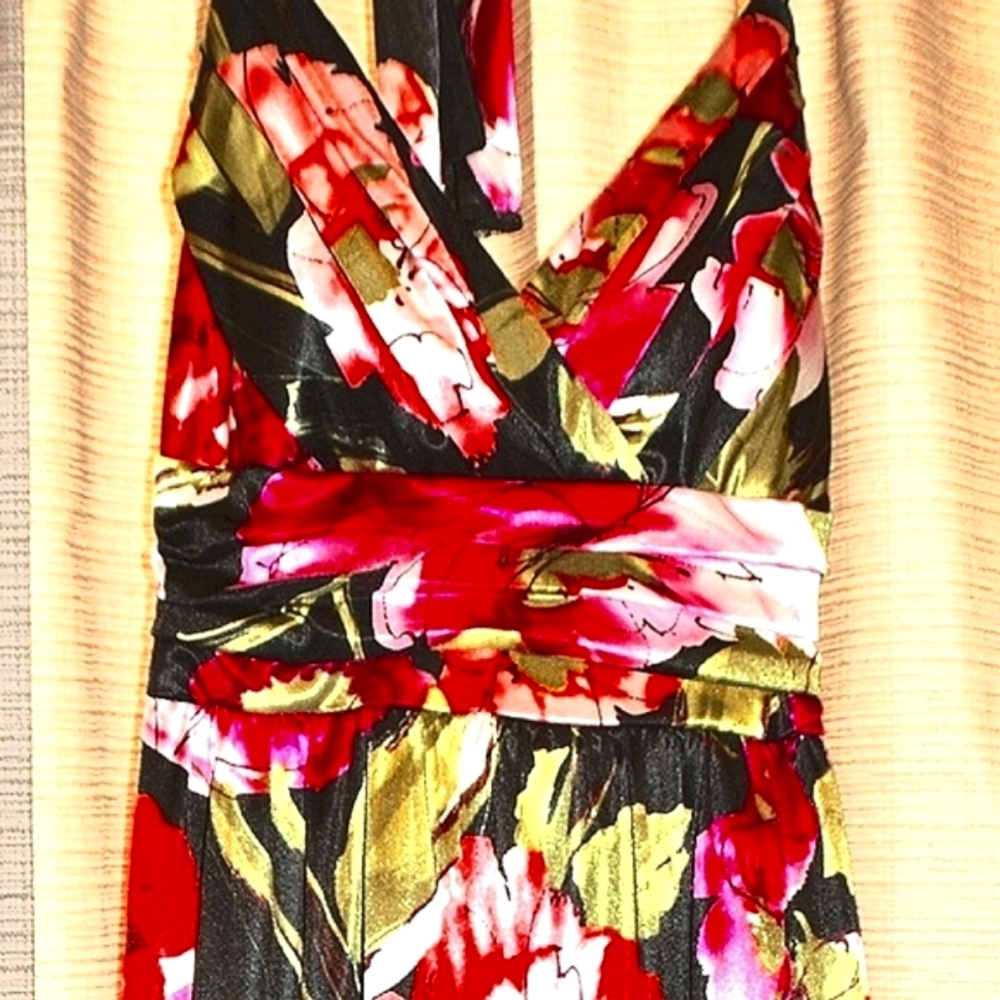Trixxi Clothing Company Silky Halter Dress